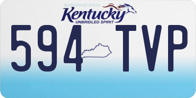KY license plate 594TVP