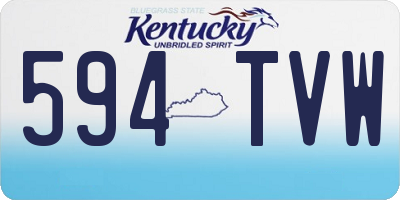 KY license plate 594TVW