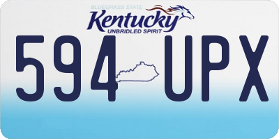 KY license plate 594UPX
