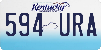 KY license plate 594URA