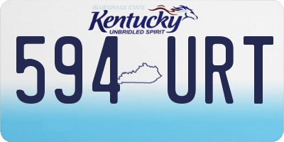 KY license plate 594URT