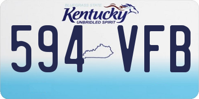 KY license plate 594VFB