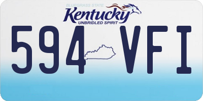 KY license plate 594VFI