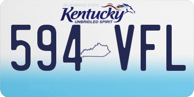 KY license plate 594VFL