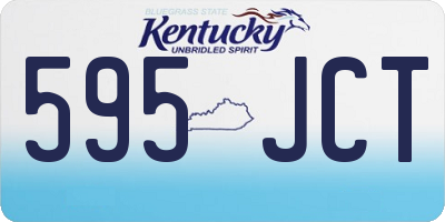 KY license plate 595JCT