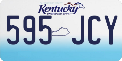 KY license plate 595JCY