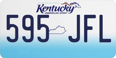 KY license plate 595JFL