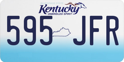 KY license plate 595JFR