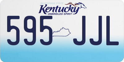 KY license plate 595JJL