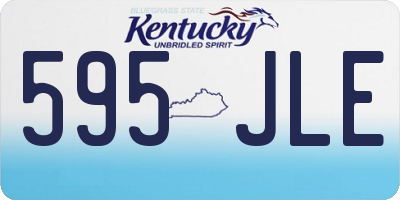 KY license plate 595JLE