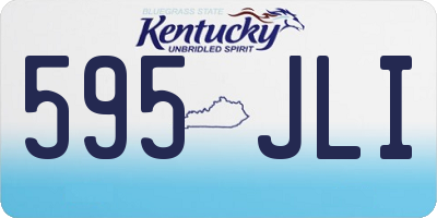 KY license plate 595JLI