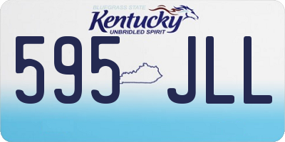 KY license plate 595JLL