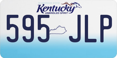 KY license plate 595JLP