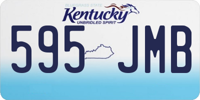 KY license plate 595JMB