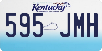 KY license plate 595JMH