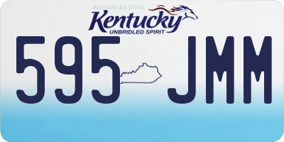 KY license plate 595JMM