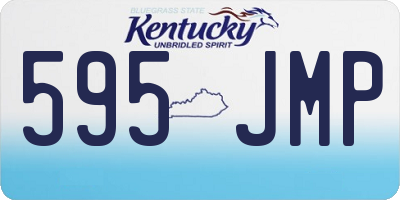 KY license plate 595JMP
