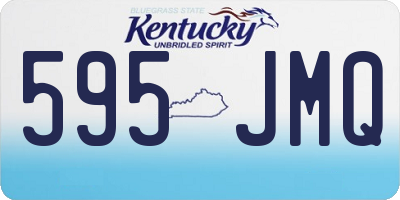 KY license plate 595JMQ