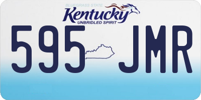 KY license plate 595JMR