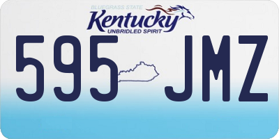 KY license plate 595JMZ