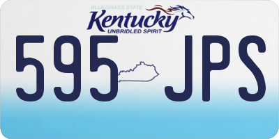KY license plate 595JPS
