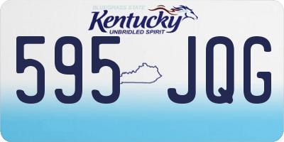KY license plate 595JQG