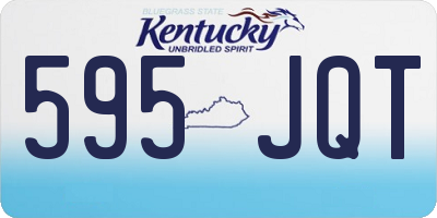 KY license plate 595JQT