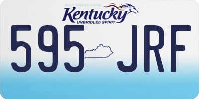 KY license plate 595JRF