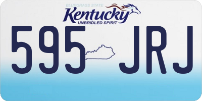KY license plate 595JRJ