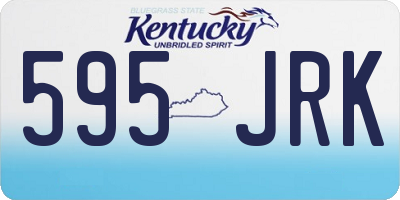 KY license plate 595JRK