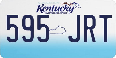 KY license plate 595JRT