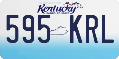 KY license plate 595KRL