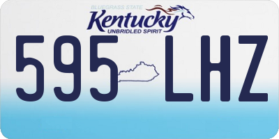 KY license plate 595LHZ
