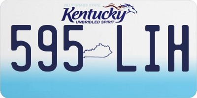 KY license plate 595LIH