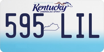 KY license plate 595LIL