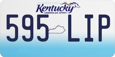KY license plate 595LIP