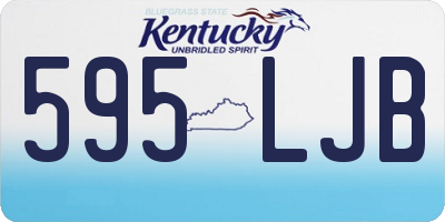 KY license plate 595LJB