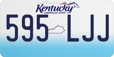 KY license plate 595LJJ