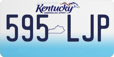 KY license plate 595LJP