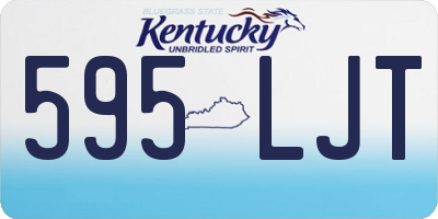KY license plate 595LJT