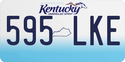 KY license plate 595LKE