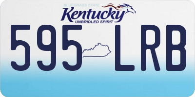 KY license plate 595LRB