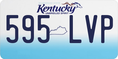 KY license plate 595LVP