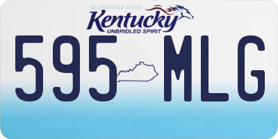 KY license plate 595MLG