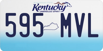 KY license plate 595MVL
