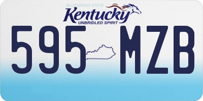 KY license plate 595MZB