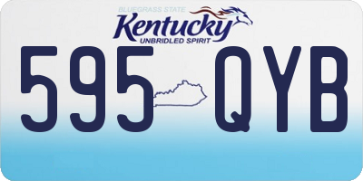 KY license plate 595QYB