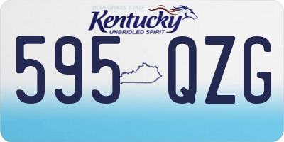 KY license plate 595QZG