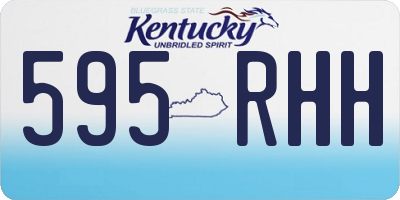 KY license plate 595RHH