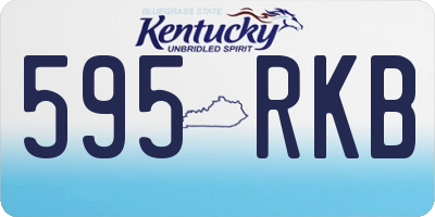 KY license plate 595RKB
